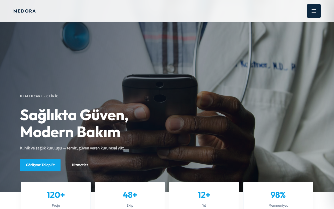Medora sağlık kurumu sitesi